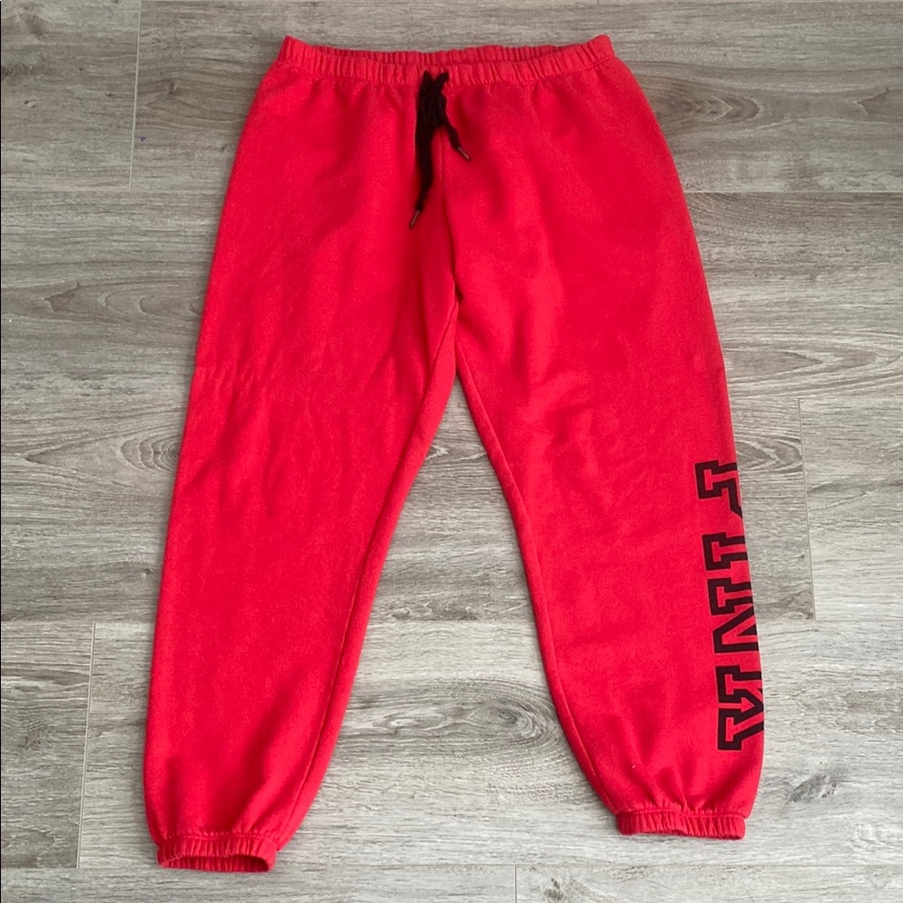 PINK Victoria's Secret Red Track Pants